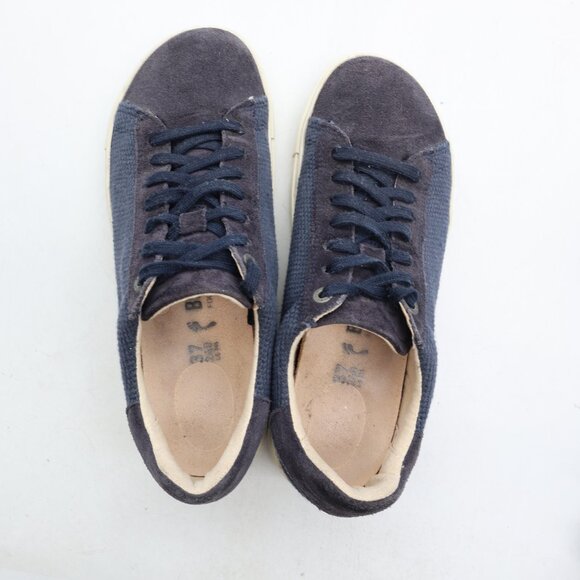 Birkenstock Bend Women's EU Size 37 Low Navy Suede Sneakers Lace Up - Picture 7 of 10
